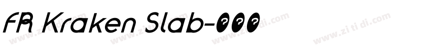 FR Kraken Slab字体转换